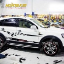 Tem dán sườn xe Chevrolet Captiva - Tem cờ - TDS004